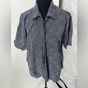 Jones‎ New York blouse size 8 black and white